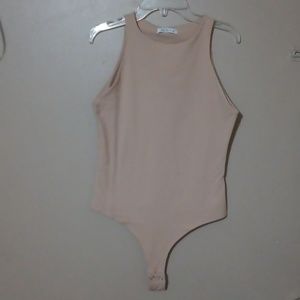 NWT Reoria Sleeveless Race Back Thong Bodysuit